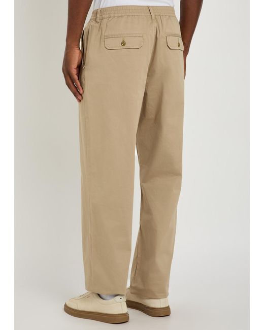 PAIGE Natural Eberton Straight-Leg Trousers for men