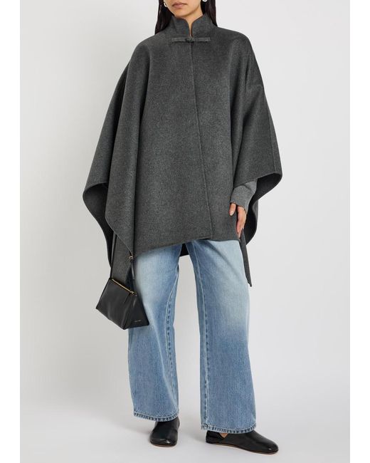 Rohe Gray Pankou Wool And Cashmere-Blend Cape