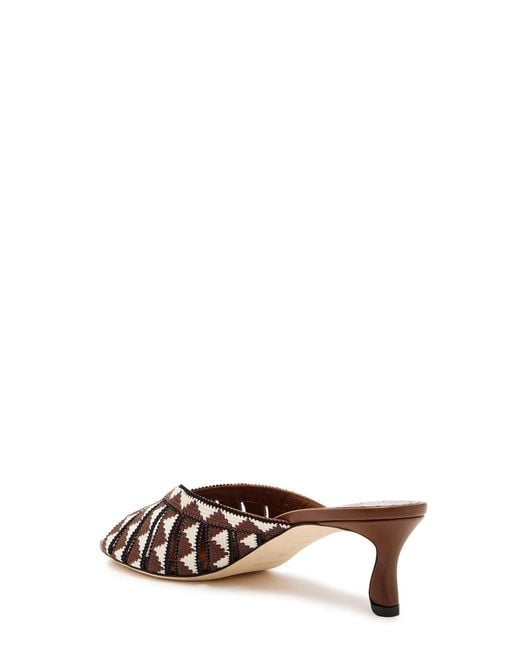 Manolo Blahnik White Trofesamu 50 Cross-Over Wool And Leather Sandals