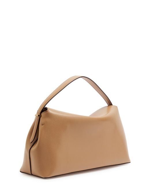 Totême  Natural T-Lock Leather Top Handle Bag