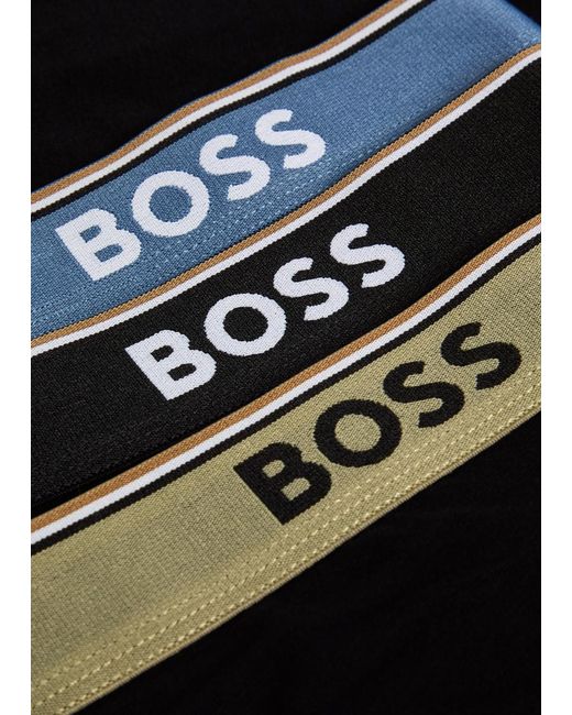 Boss Black Power Stretch-Cotton Boxer Trunks for men