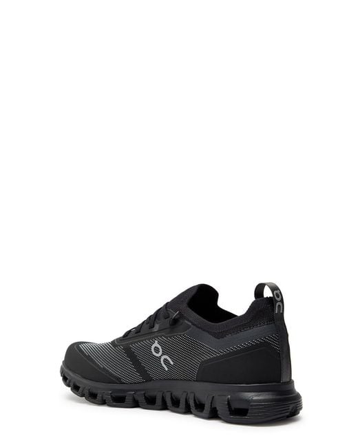 On Shoes Black Cloud 6 Versa Panelled Mesh-Knit Sneakers for men