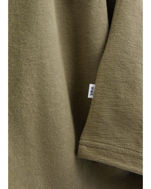 Wax London Green Dean Cotton T-Shirt for men