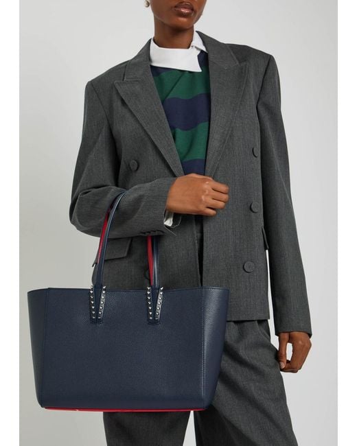 Christian Louboutin Blue Cabata Small Leather Tote