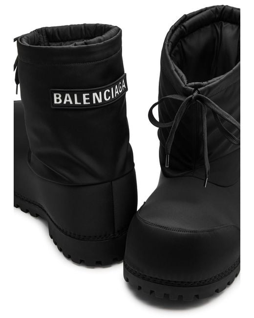 Balenciaga Black Alaska Nylon Snow Boot
