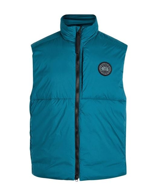 Canada Goose Blue Lodge Quilted Matte-Shell Gilet for men
