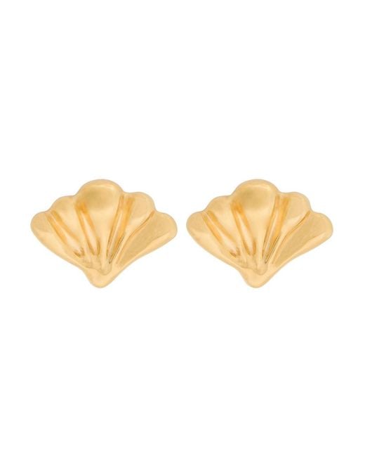Chloé White The Chloé Mirror Shell Earrings