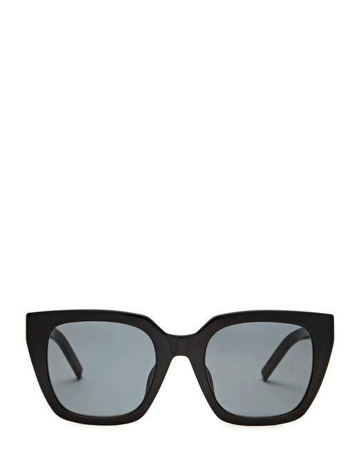 Saint Laurent Black Oversized Square-Frame Designer Sunglasses