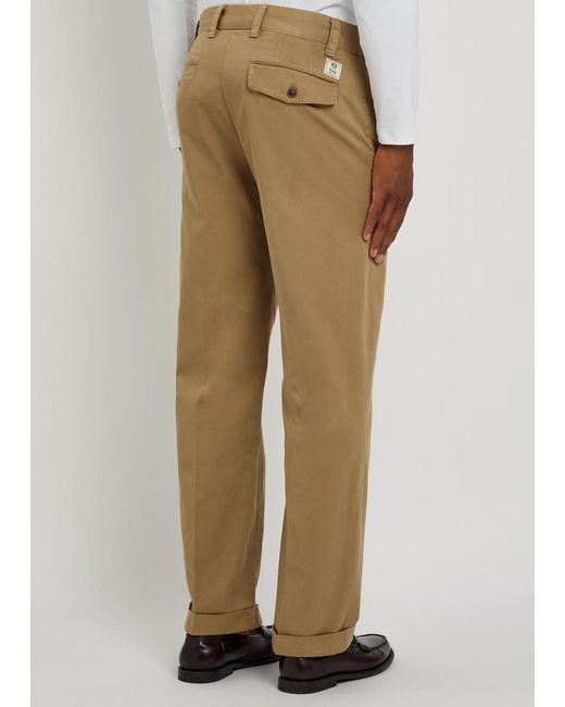 Gant Natural Yale Straight-Leg Cotton-Twill Chinos for men