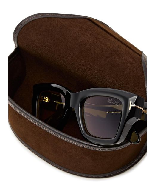Tom Ford Brown Ilias Square-Frame Sunglasses for men