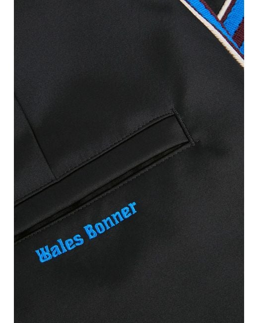Wales Bonner Black Adidas X Satin Midi Skirt
