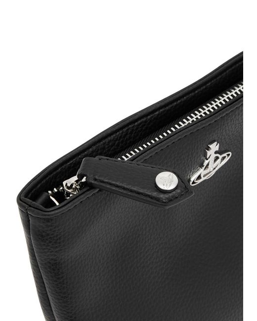 Vivienne Westwood Black Squire Faux Leather Cross-body Bag