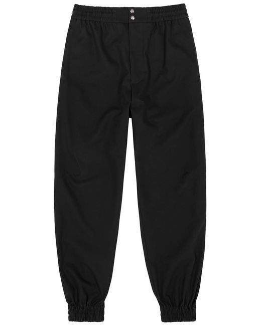 Alexander McQueen Black Cotton-Canvas Trousers for men