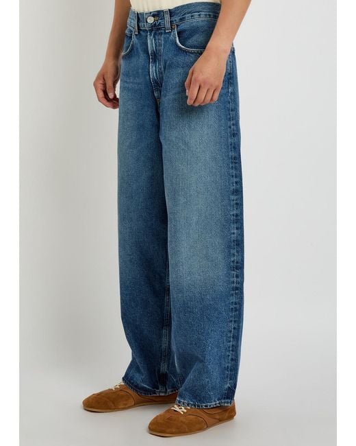 Agolde Blue Deka Relaxed Straight-Leg Jeans for men