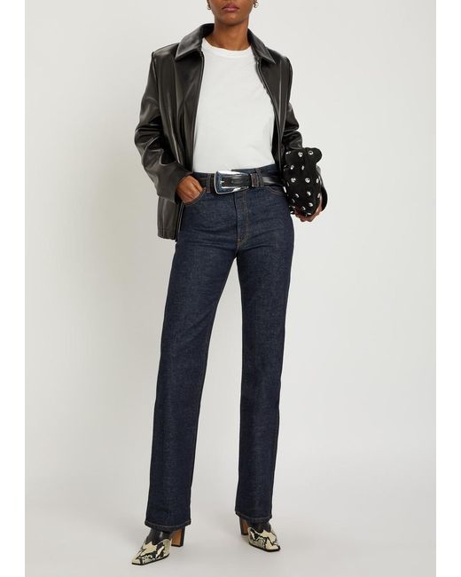 Khaite Black Jackson Leather Jacket