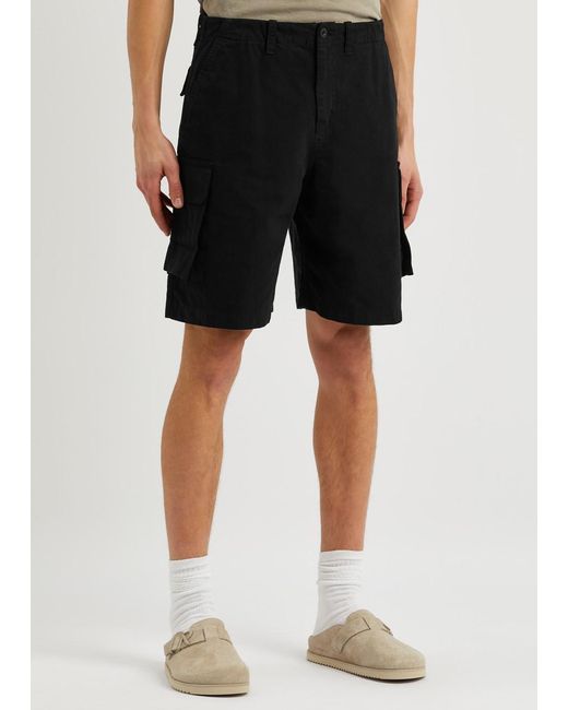 Our Legacy Black Mount Canvas Cargo Shorts for men