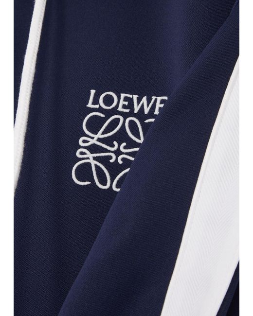 Loewe Blue Hooded Jersey Track Jacket