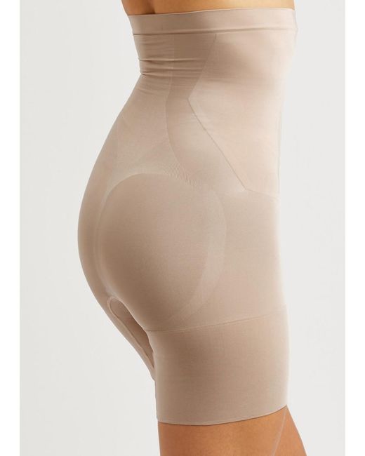 Spanx Natural Oncore High-waisted Mid-thigh Shorts