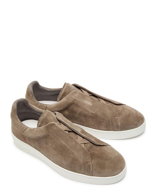 Jude Llow Brown Luca Suede Sneakers for men