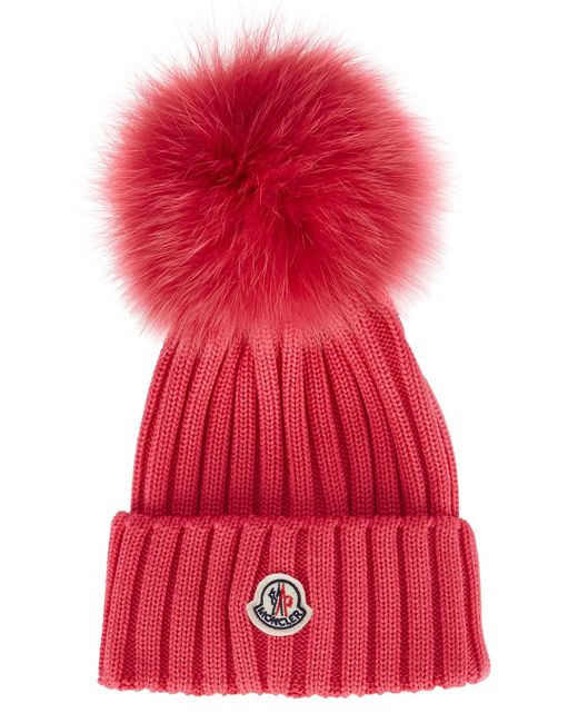 Moncler Berretto Slouch Wool Pom Beanie NWT MSRP $270