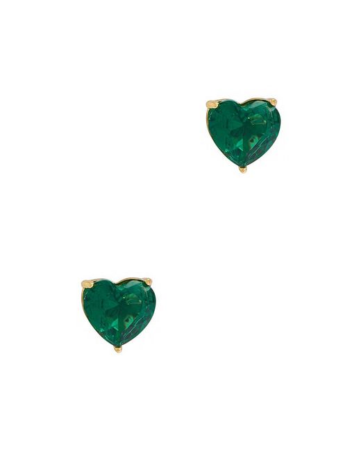 Kate Spade Green My Love Gold-plated Stud Earrings