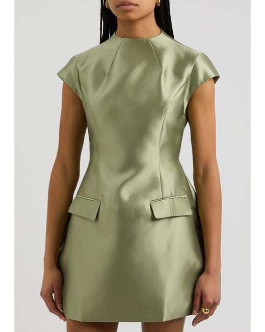Odd Muse Green The Ultimate Muse Crepe Mini Dress