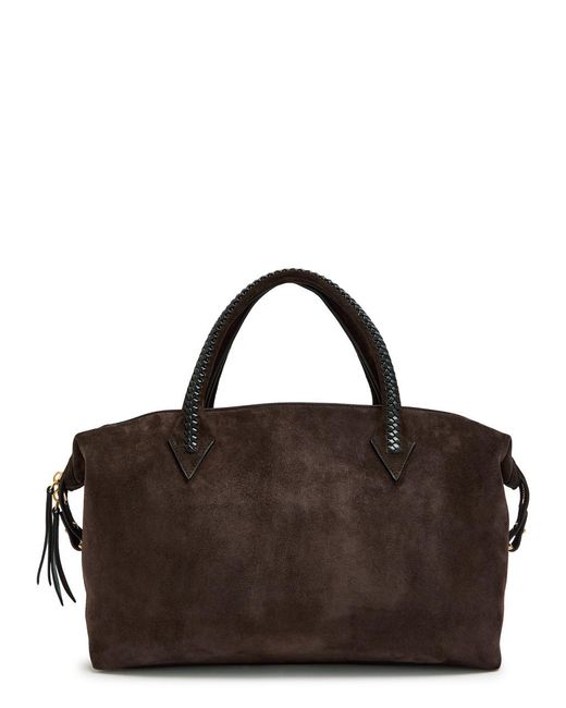Metier Brown Vérité City Suede Tote Bag