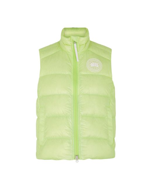 Canada Goose Green Cypress Neon Quilted Shell Gilet, Gilet, Lime