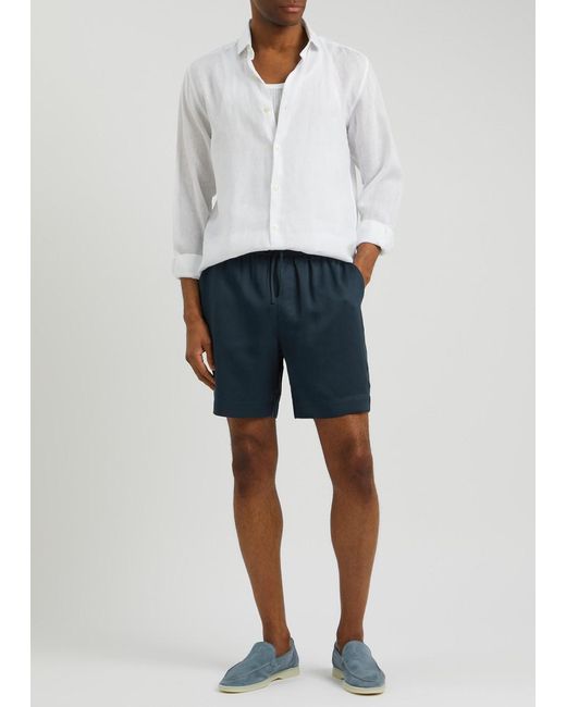 CHE Blue Twill Shorts for men