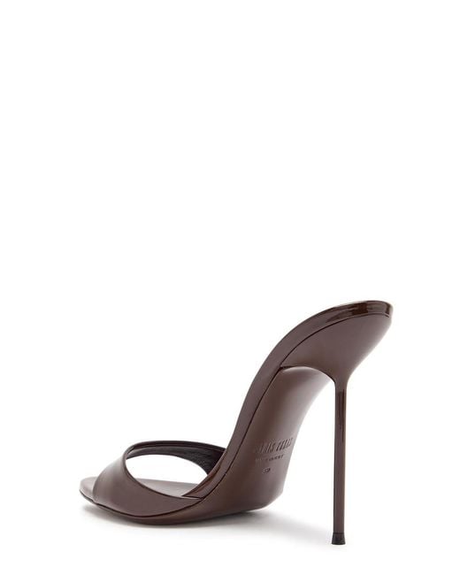 Paris Texas Brown Lidia 105 Patent Leather Mules