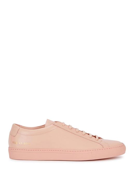 Common Projects Pink Skylar Lace-Up Leather Sandals for men