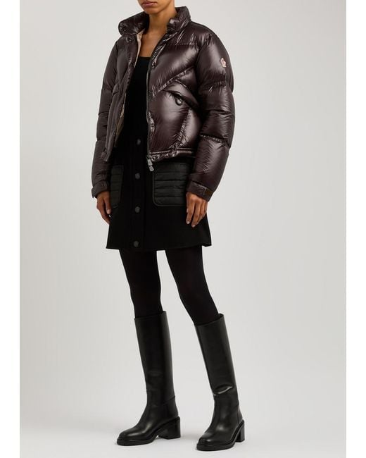 Moncler Brown Day-Namic Julier Quilted Nylon Jacket