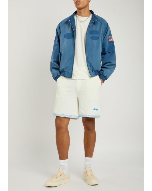 Drole de Monsieur White Le Short Piqué Cotton Short for men
