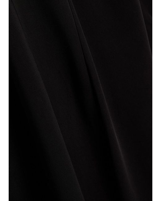 Anine Bing Black Zadig Stretch-Crepe Midi Dress