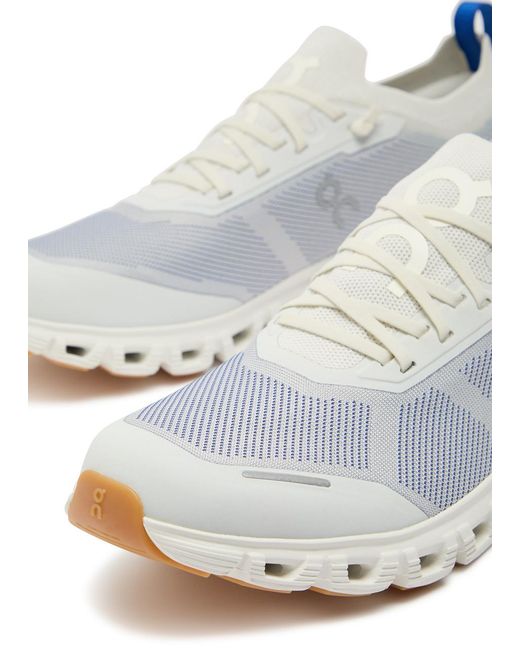 On Shoes White Cloud 6 Versa Jacquard Mesh-Knit Sneakers for men