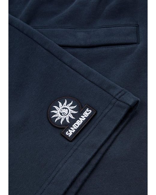Sandbanks Blue Logo Stretch-Cotton Shorts for men
