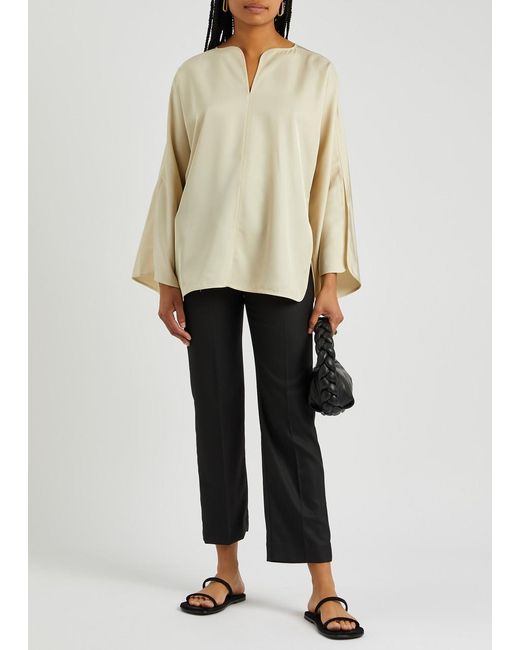 By Malene Birger Natural Calias Twill Tunic Blouse