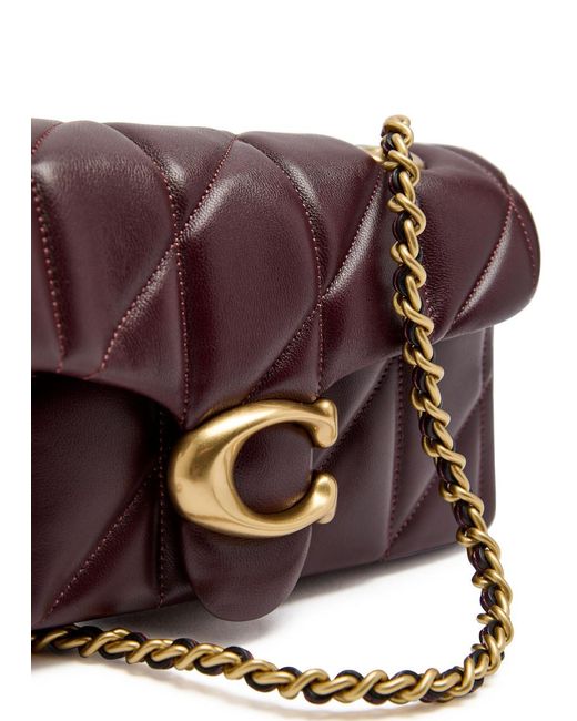 COACH Tabby 20 Quilted Leather Shoulder Bag in Purple | Lyst