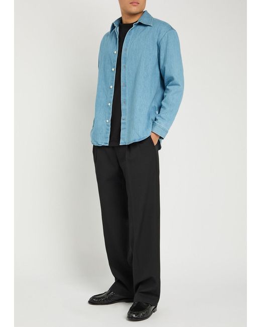 NN07 Blue Casper Denim Shirt for men