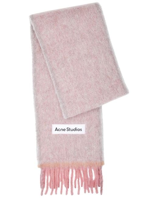 Acne Pink Vally Alpaca-blend Scarf