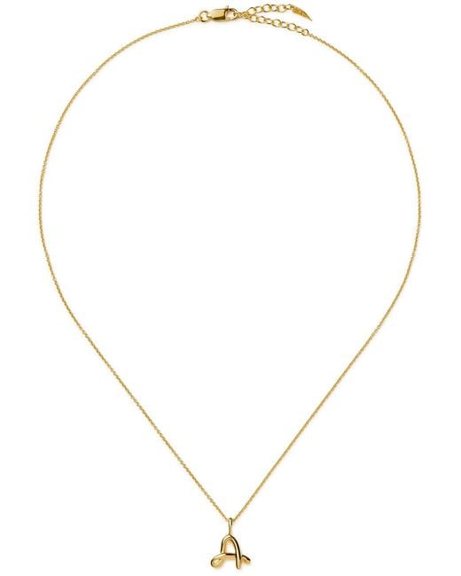 Missoma Metallic Initial A Mini 18Kt Vermeil Necklace