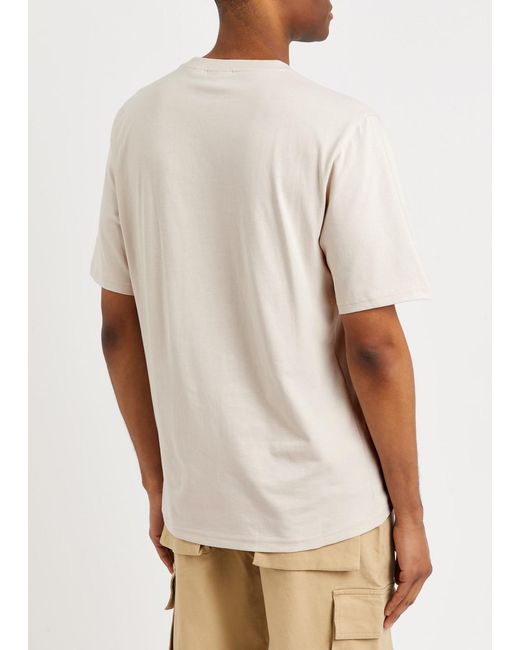 Daily Paper White Circle Logo-print Cotton T-shirt for men