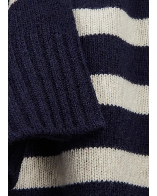 Skall Studio Blue Campa Stripe-intarsia Wool Jumper
