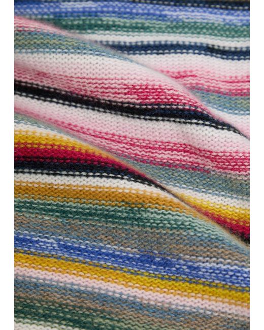 Suzie Kondi Blue Kismet Striped Cashmere Jumper
