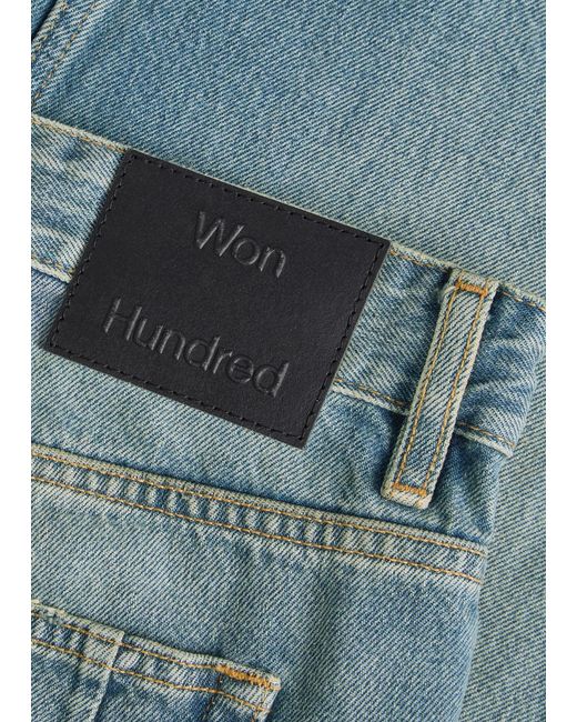 Won Hundred Blue Genoa Straight-Leg Jeans for men