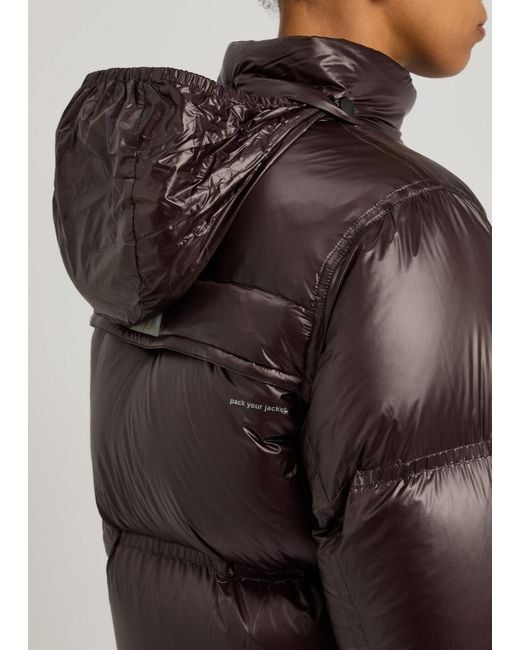 Moncler Brown Day-Namic Julier Quilted Nylon Jacket