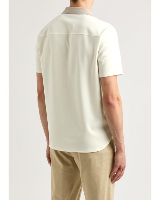 PAIGE White Roan Stretch-Knit Shirt for men