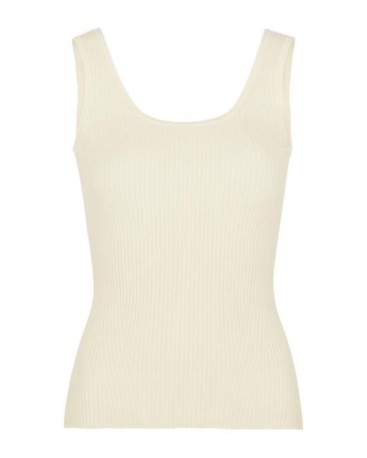 Zimmermann Natural Ribbed-knit Tank