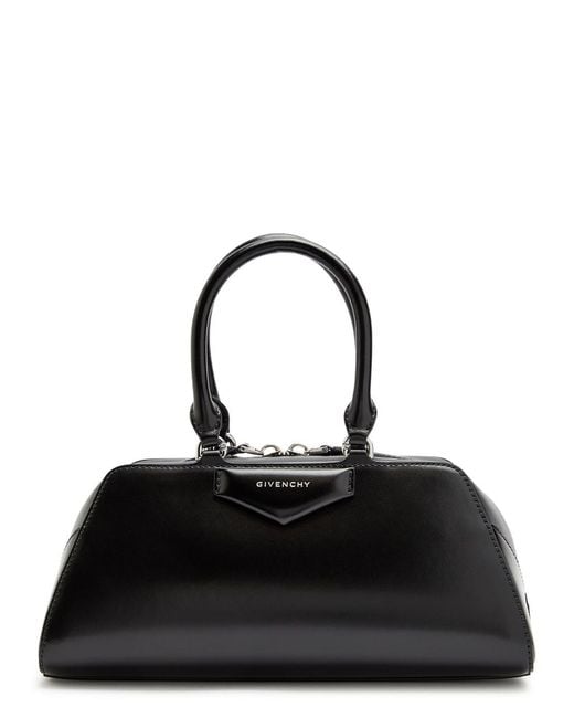 Givenchy Black Antigona East-West Small Leather Top Handle Bag