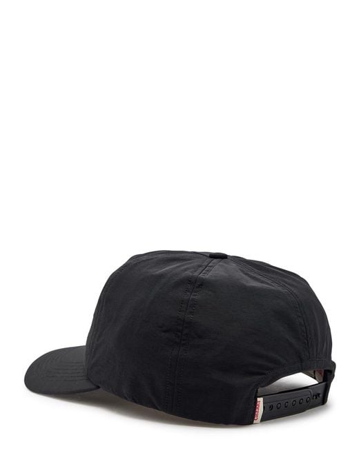 CHERRY LA Black Extra 5 Panel Embroidered Nylon Cap for men